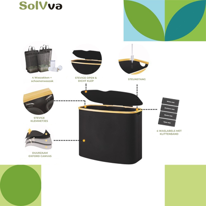 SolVva SortEasy 3 Wasmand met 3 vakken